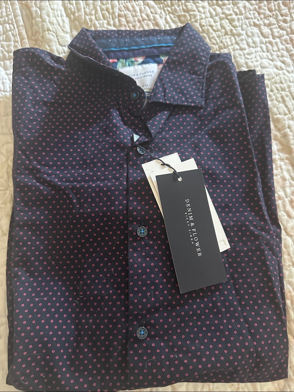 Denim & Flower shirts-for-men size M